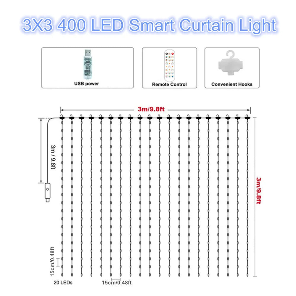 Kolorowe Światła LED Bluetooth™